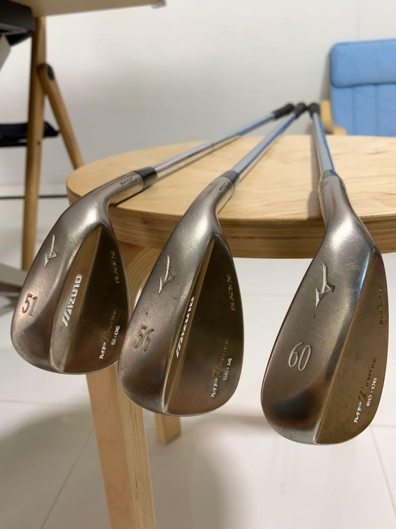 MIZUNO MP T SERIES Black Nickel Wedge 