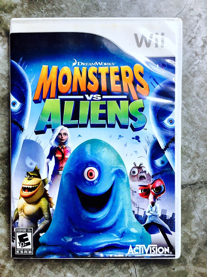 monsters-vs-aliens-wii-game-video-gaming-video-games-nintendo-on-carousell