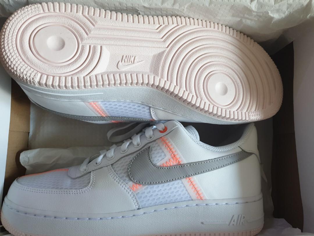 Air force 1 cheap low transparent white grey