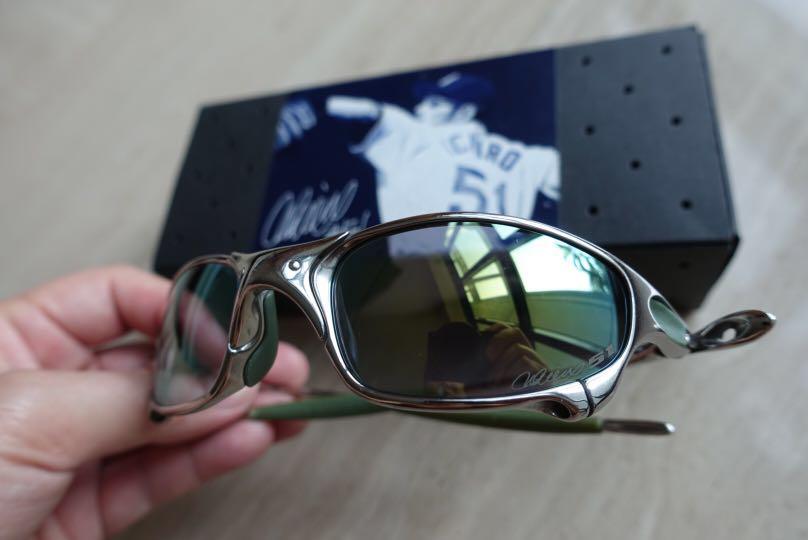 Vintage Oakley Juliet Ichiro 51 Polished Emerald Iridium Sunglasses