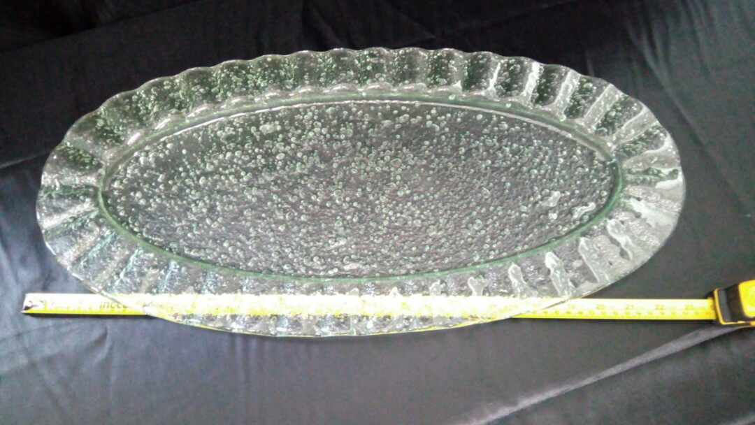 large glass tray