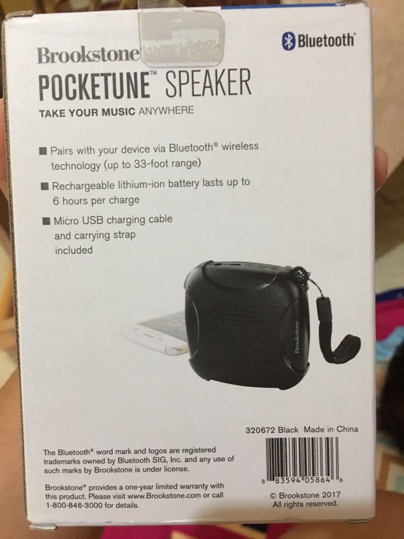 Brookstone pocketune speaker top