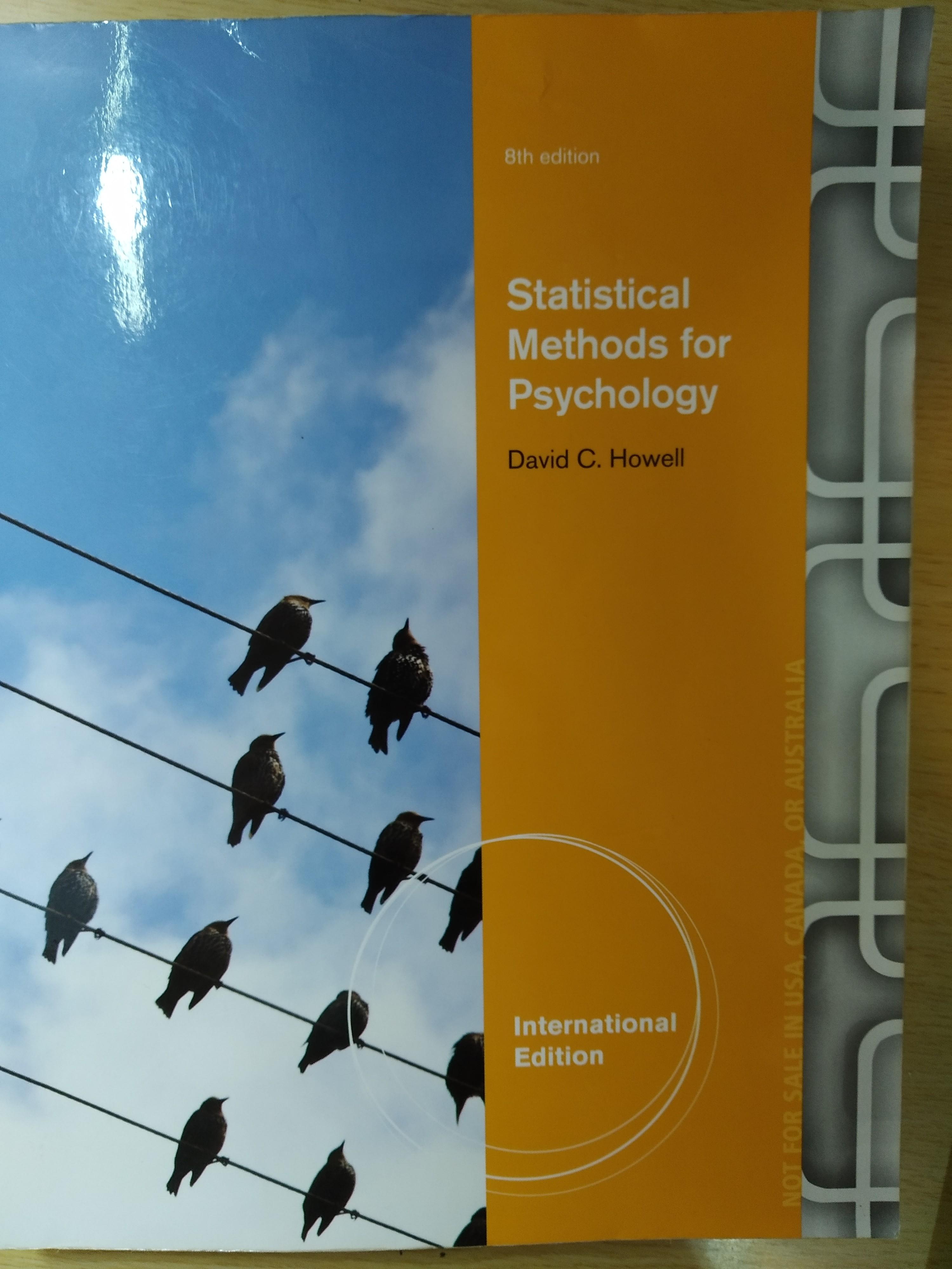 Statistical Methods For Psychology 8th Edition Statistical methods for psychology 8th edition