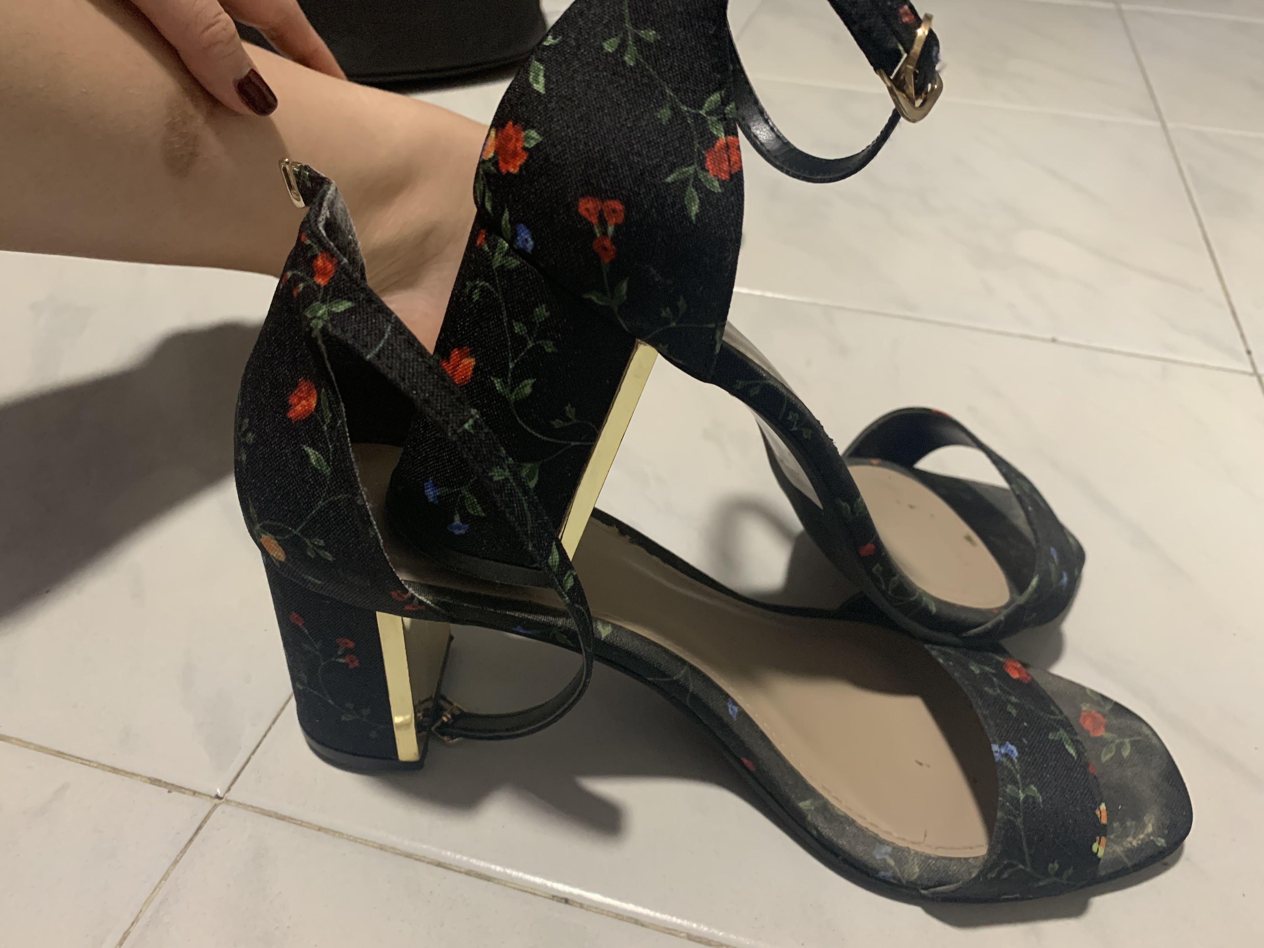 cute floral heels