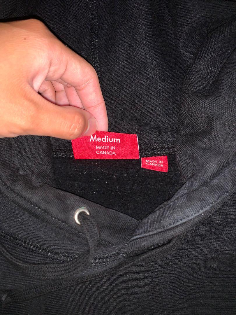 SUPREME 14FW Tonal Box Logo Pullover Hoodie BLACK L