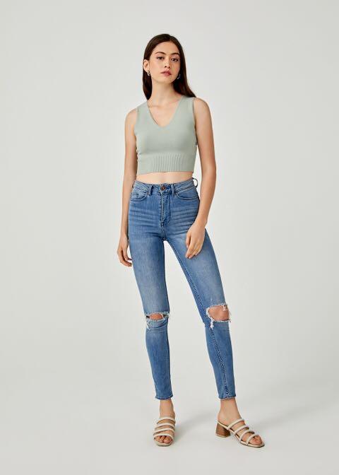 Thorali knit crop top clearance
