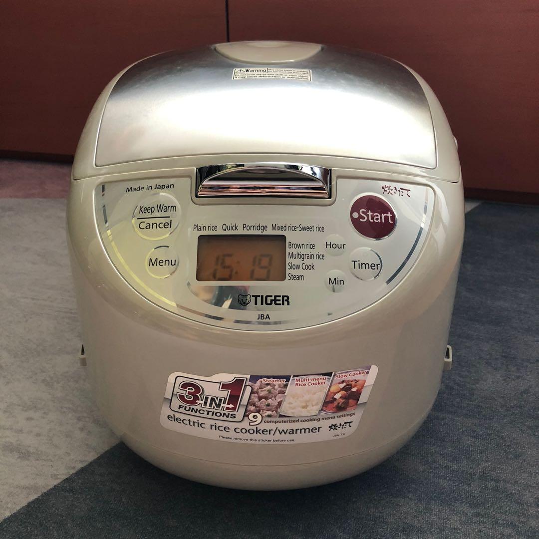 Tiger 3in1 Electric Rice Cooker/Warmer [JBAT18S], TV & Home