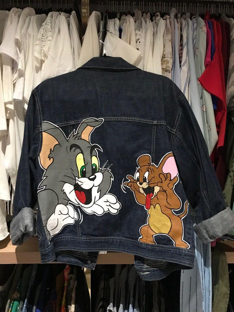 Tom & Jerry Denim Jacket, Women's Fashion, Coats, Jackets and Outerwear ...