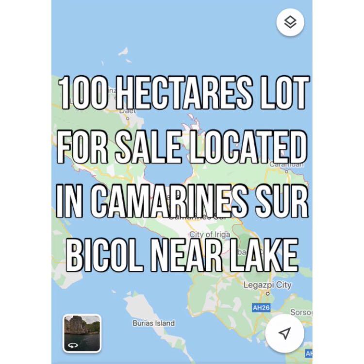 100 hectares Lot for sale located in Camarines Sur Bicol near lake, Property, For Sale, Lot on