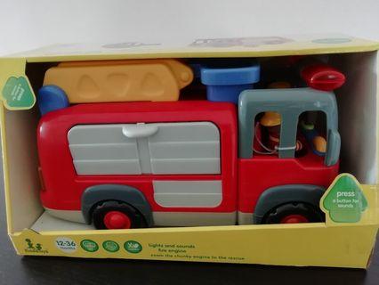 ride on fire truck with water shooting function