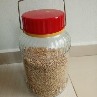 Retro/Vintage Large Glass bottle with Handle