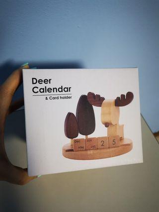 Deer Calendar cum Card Holder