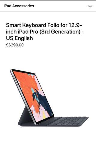 (Brand New)IPad Pro 12.9 gen3 Smart Keyboard Folio