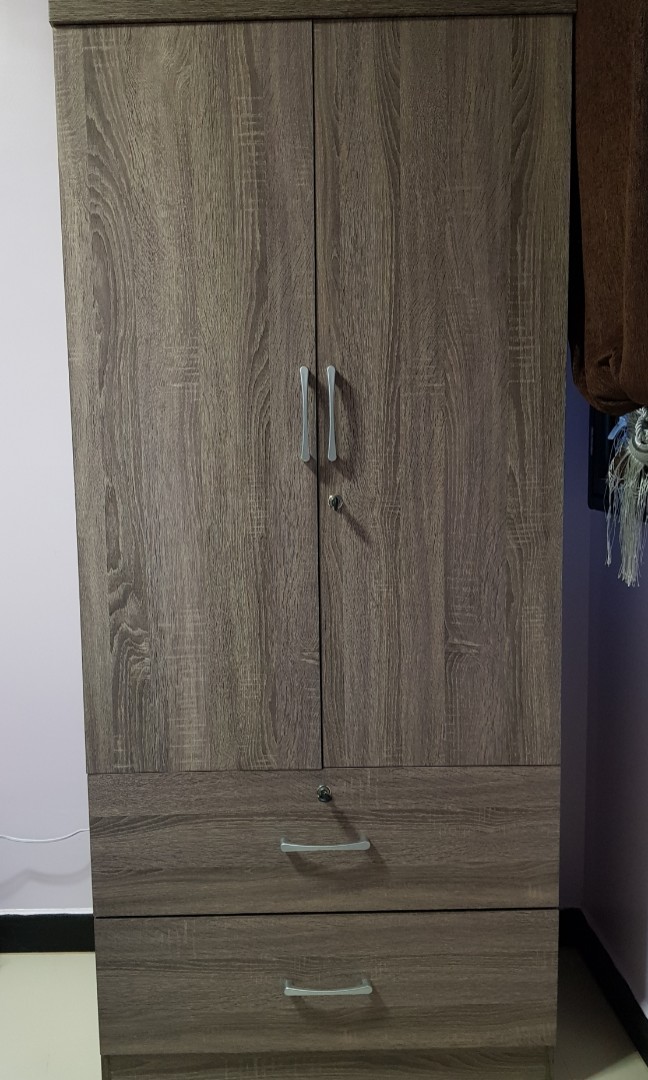 2 Door Wardrobe with 2 drawers and locks, Babies & Kids, Baby Nursery