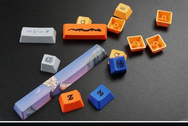 Akko Dragonball Z Goku 108 Key Dyesub Pbt Keycap For Akko 3108 V2
