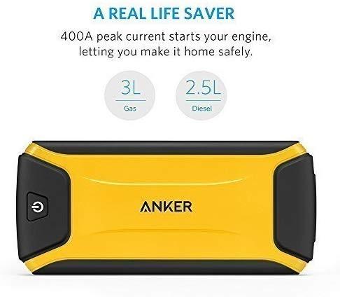 Anker® Compact Car Jump Starter and Portable Charger Power Bank with 400A  Peak Current, Advanced Safety Protection and Built-In LED Flashlight,  Mobile Phones & Gadgets, Mobile & Gadget Accessories, Power Banks 