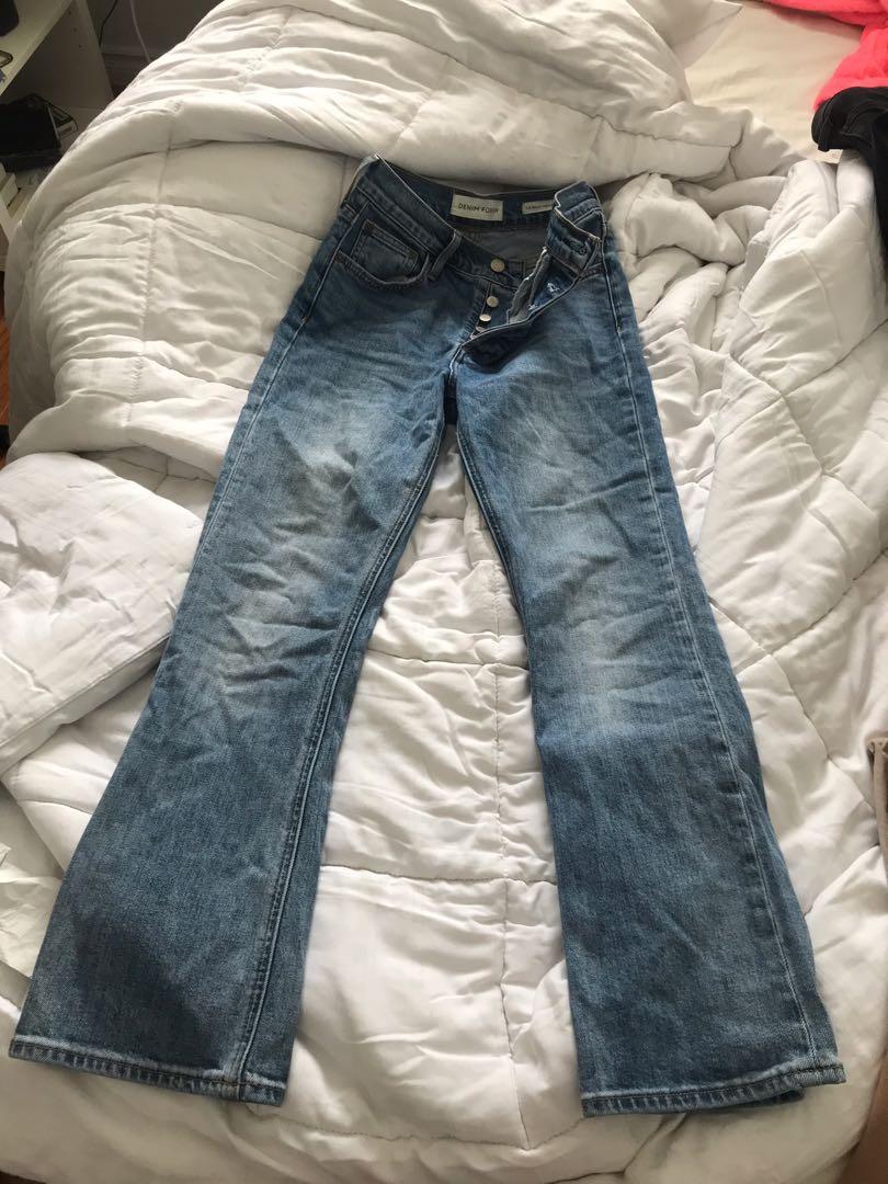 ARITZIA DENIM FORUM BAILEY CROP FLARE 