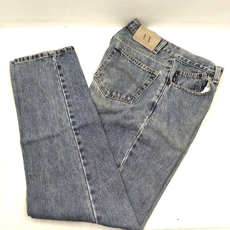 mens light blue armani jeans