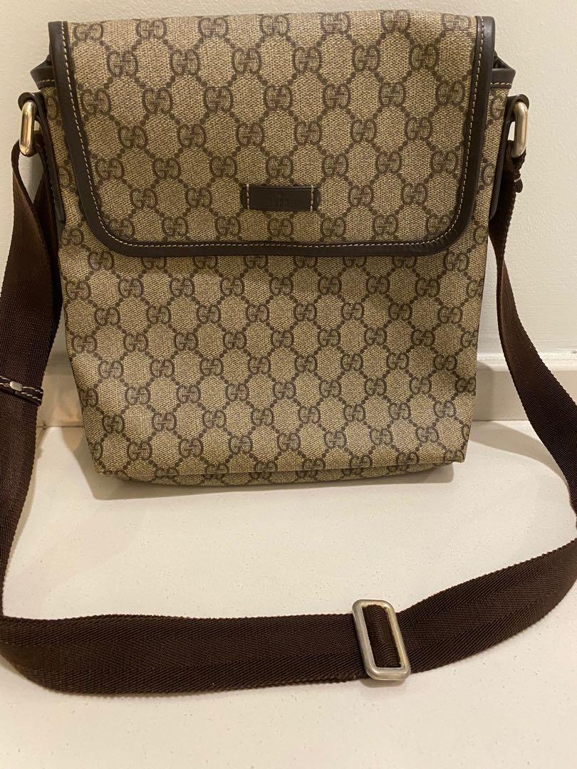 gucci leather sling bag