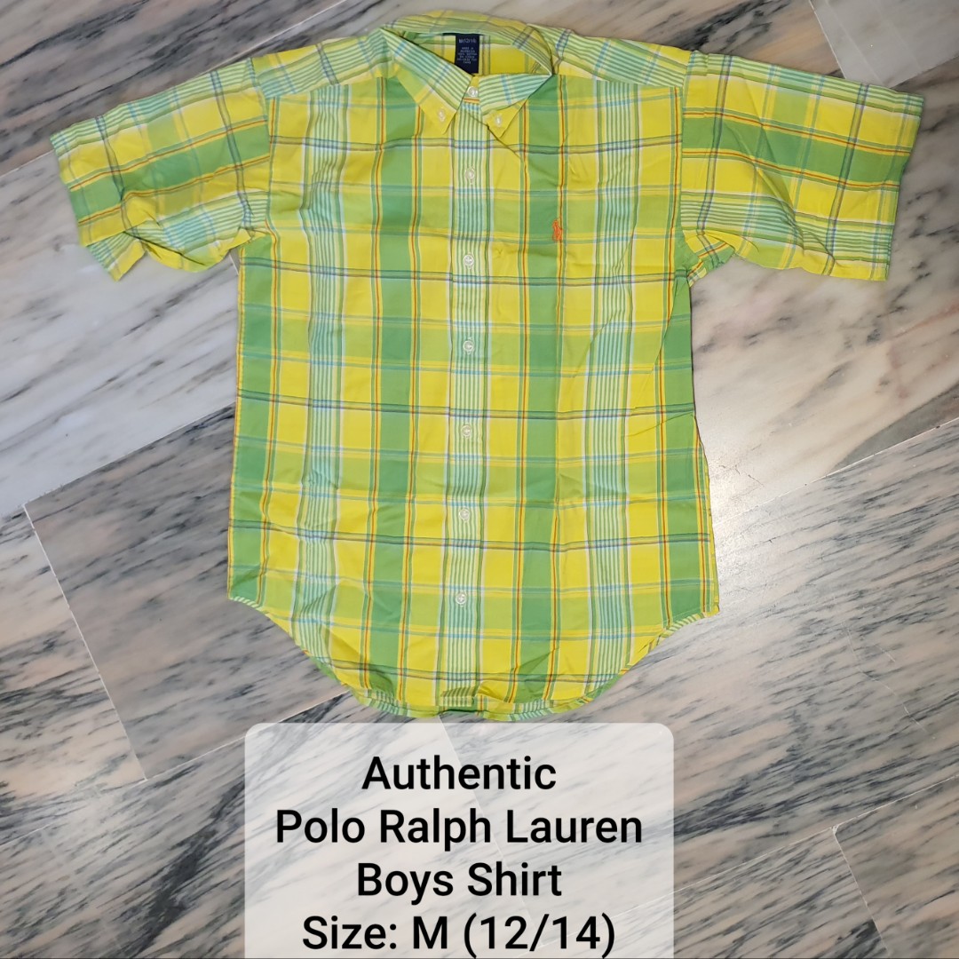 boys ralph lauren short sleeve shirt