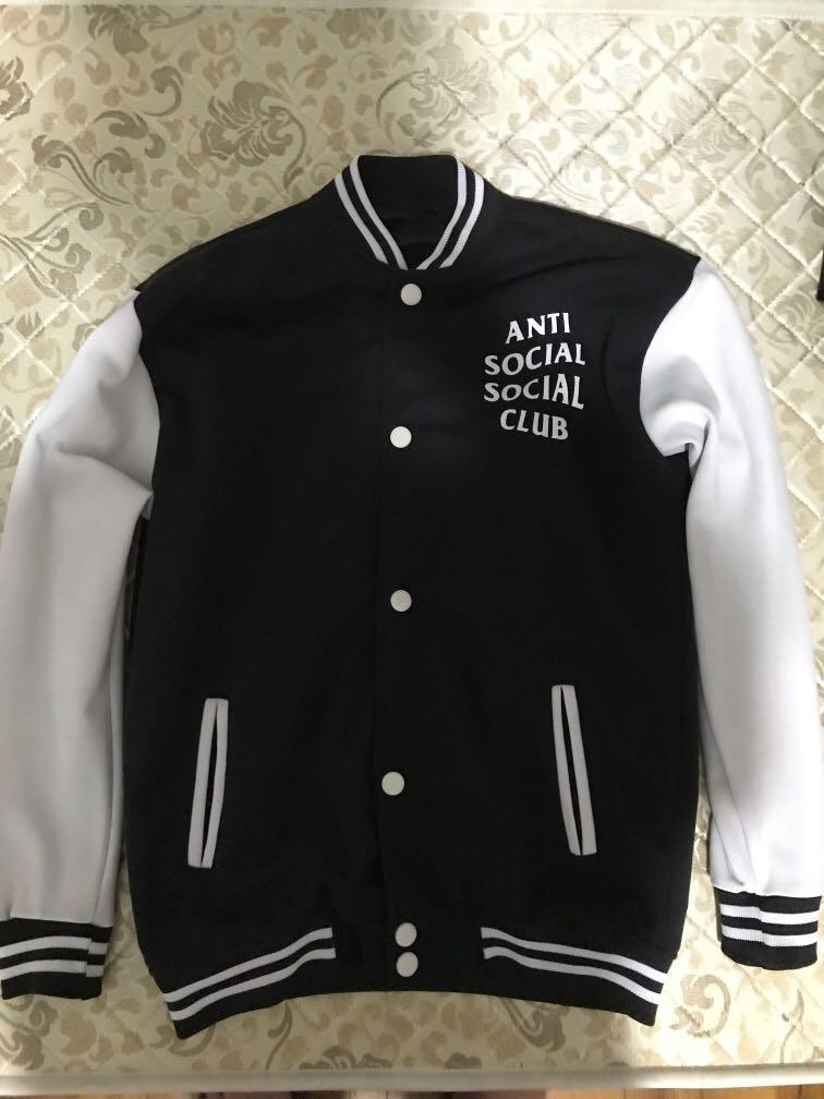 Anti social social club baseball jacket top