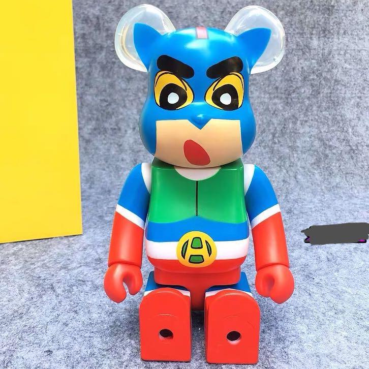 Bearbrick 蠟筆小新，積木熊，暴力熊，手辨公仔模型400%, 興趣及遊戲