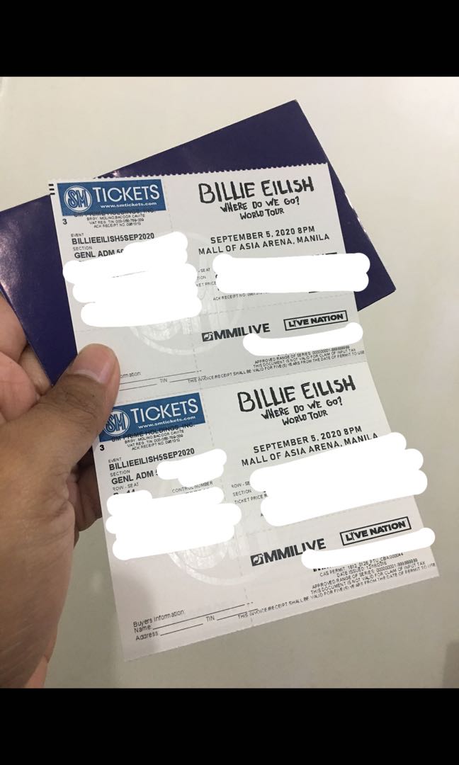 Billie Eilish GA tickets