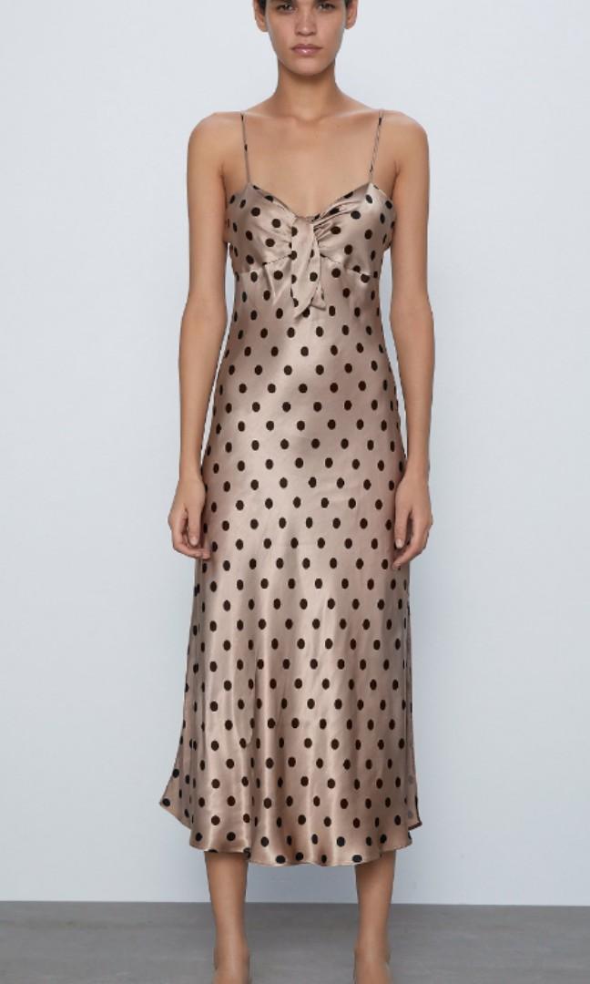 Promo A Bnwt zara polka dot satin dress