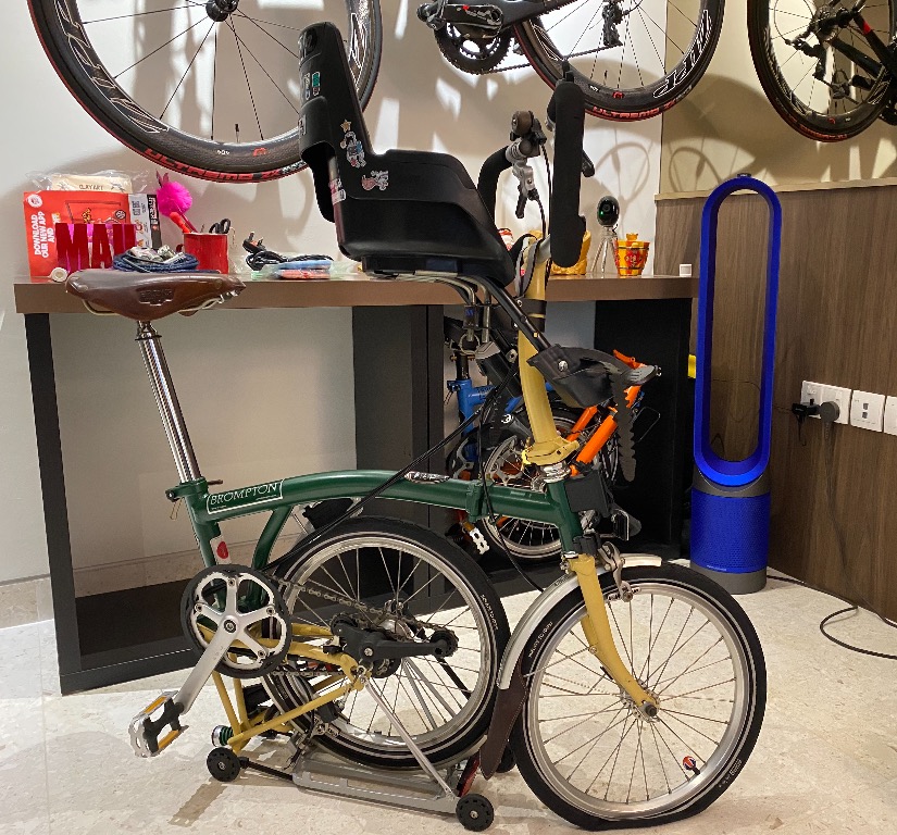 Bobike Mini Child Seat with Bryan Adapter for Brompton Sports