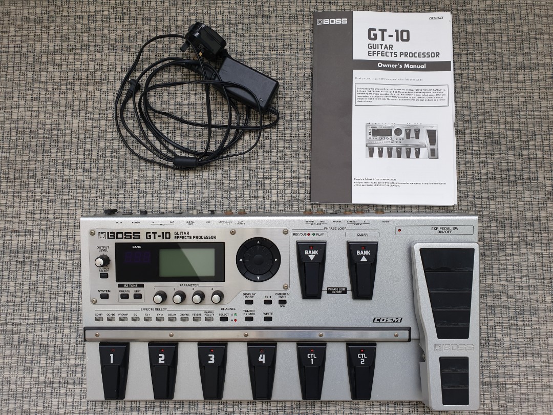Boss GT10 Guitar Effect Processor, Hobbies & Toys, Music & Media, Music Accessories on Carousell