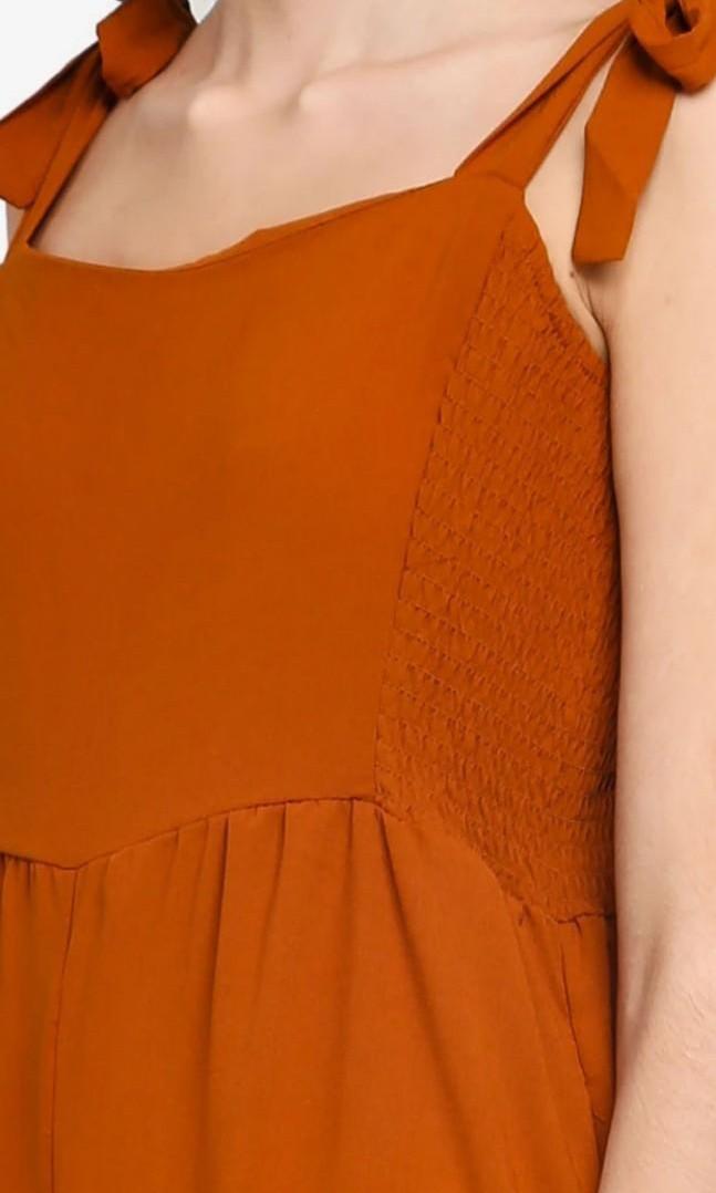 Woven alexa shop strappy jumpsuit