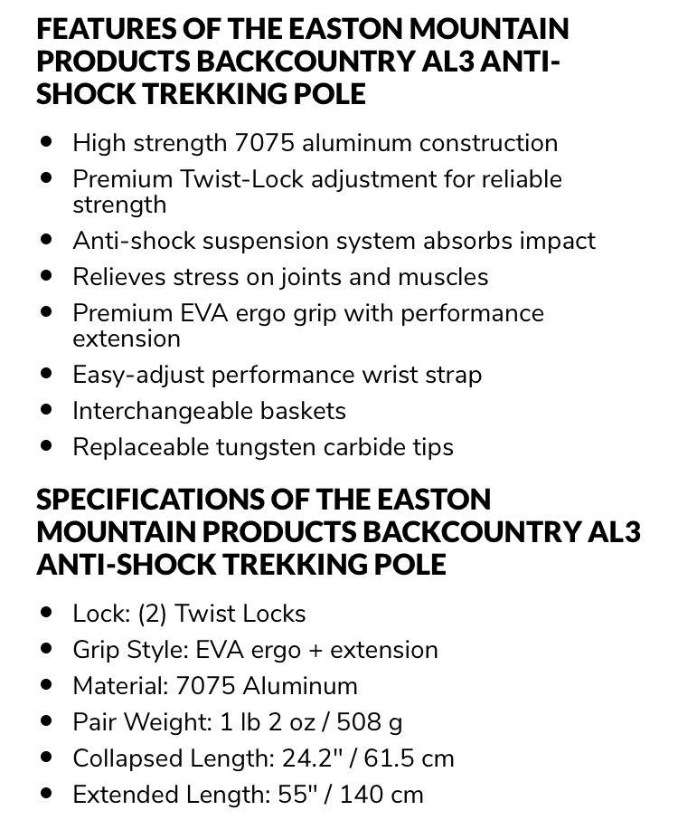 Easton hike 7075 online
