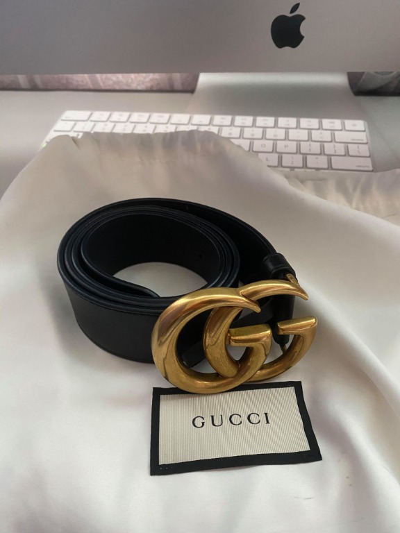 gucci double buckle belt