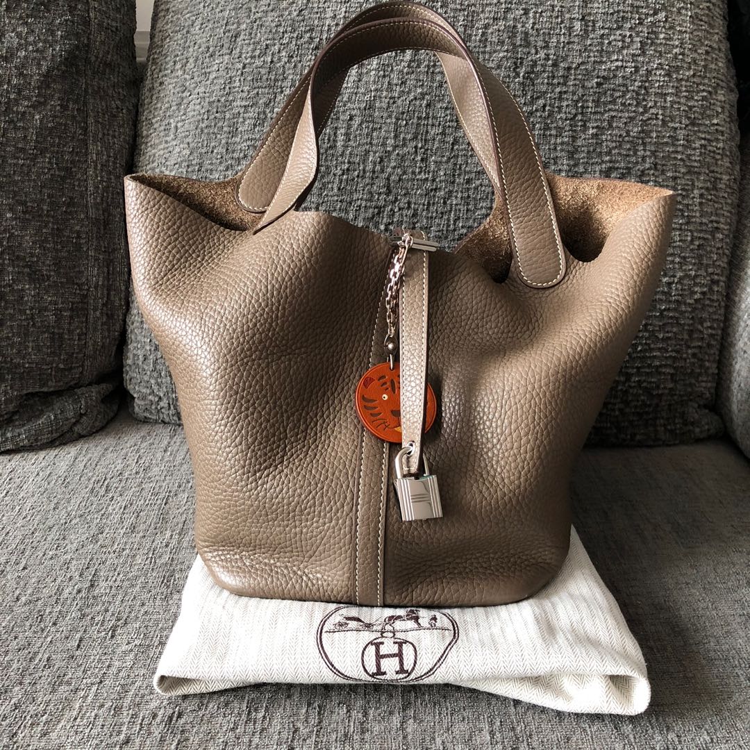 Hermes Picotin 22 Etoupe Luxury Bags Wallets Handbags On Carousell