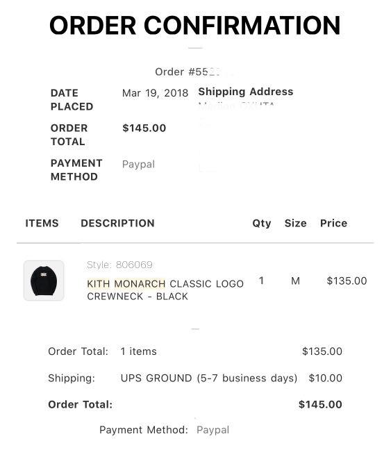 Kith Monarch Classic Logo Crewneck Black, Men's Fashion, Tops ...