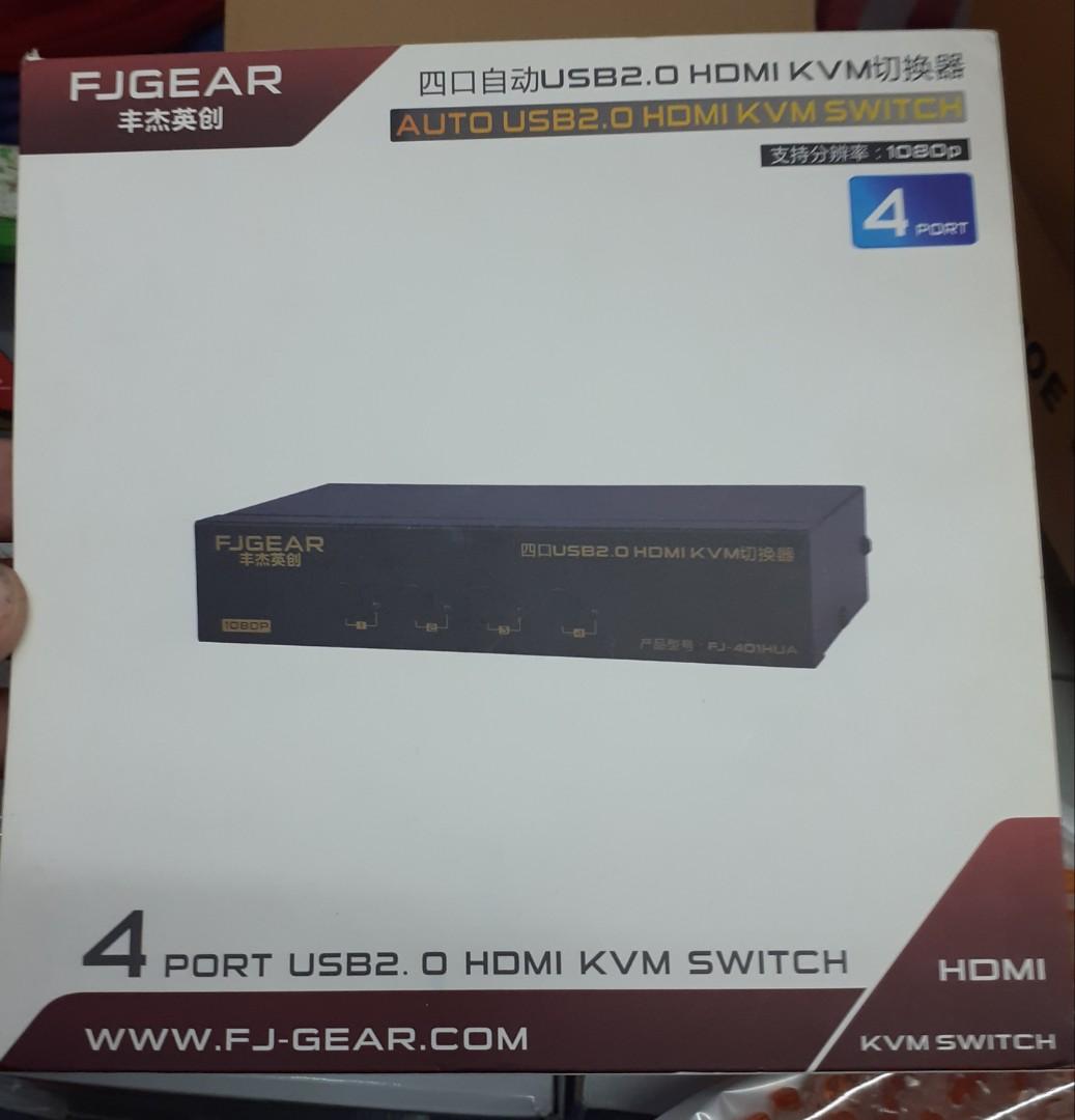 KVM Switch 4 Ports USB 2.0 HDMI KVM Switch (Category: Cables & Adaptors) located in Quezon City. Submitted by goodviberco (Listing ID 278052869, Image 2). Description: .