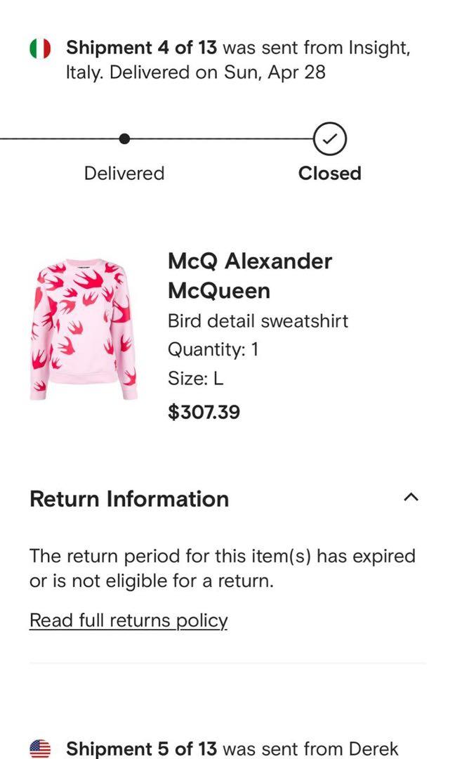 Alexander mcqueen on sale bird sweater