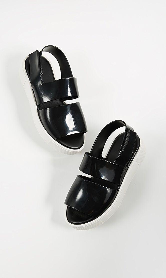 MELISSA Soho Platform Sandals black white Women s Fashion