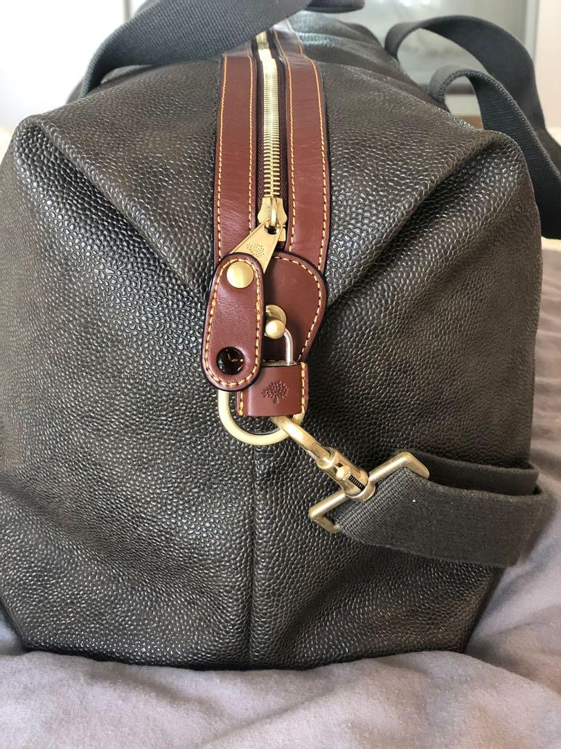 Mulberry Men's Weekend Bag Clipper Holdall, Luxury, Bags Wallets