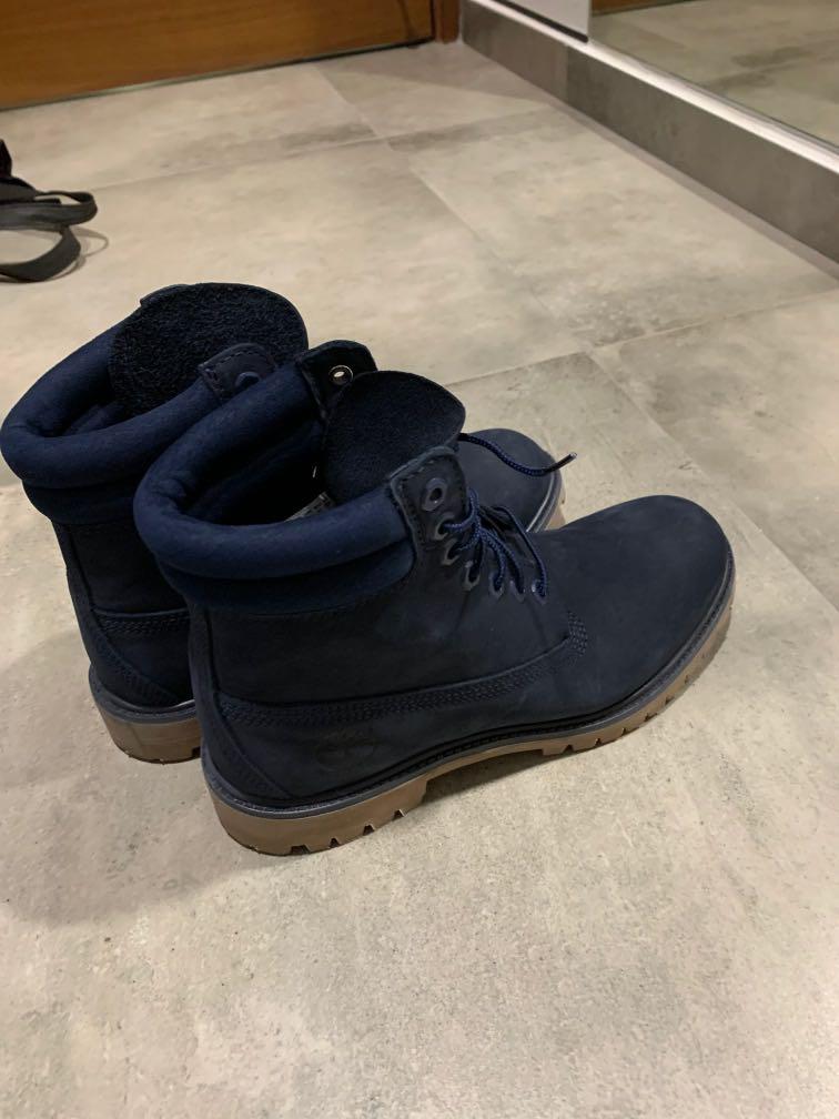 timberland boots navy blue