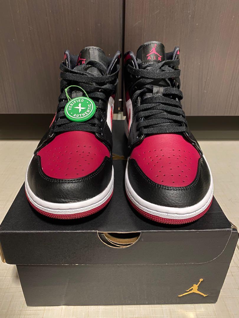 jordan 1 bred toe noble red
