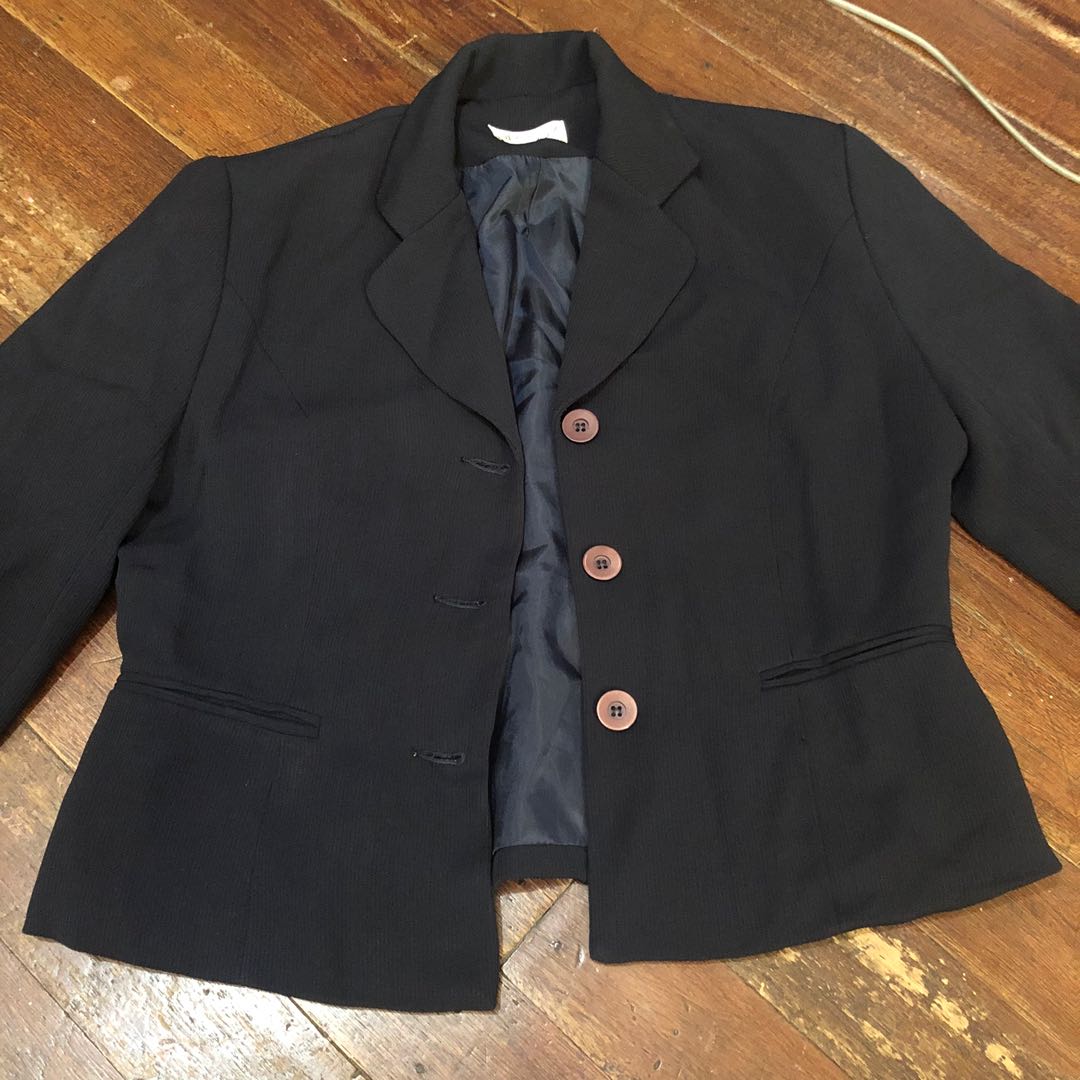 black office coat