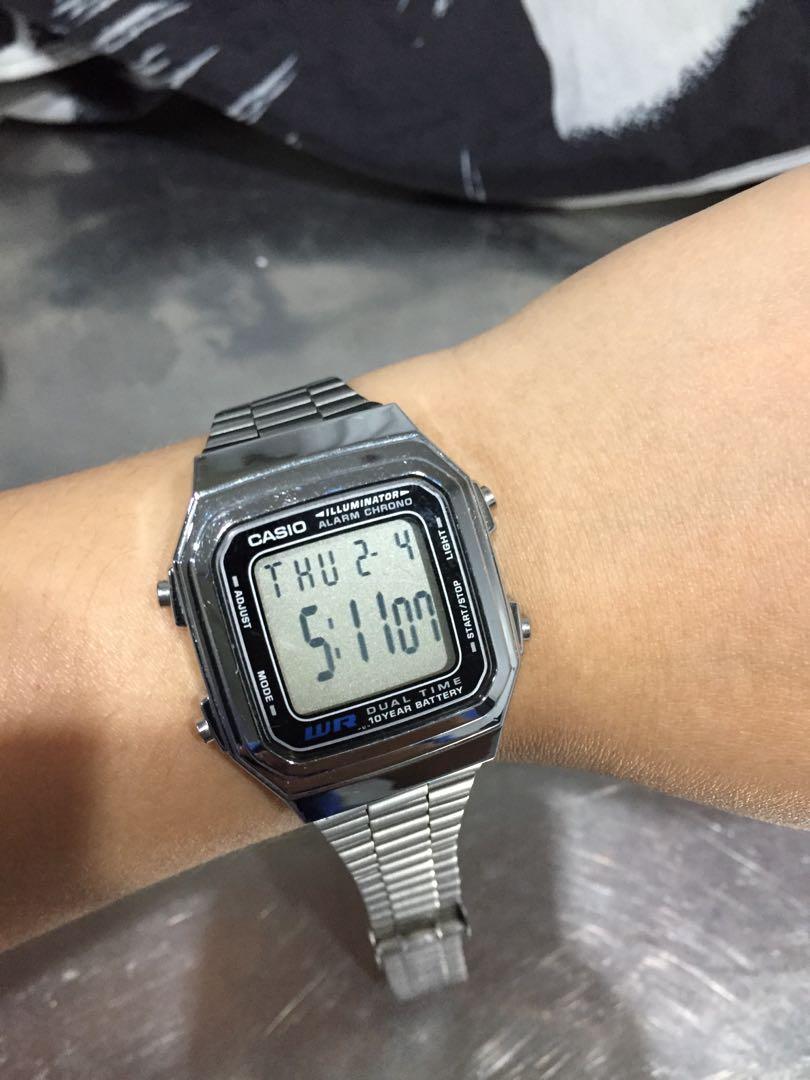 Original Casio A178W Model Stainless Steel
