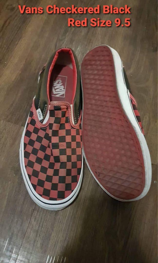 checkered vans size 9 womens