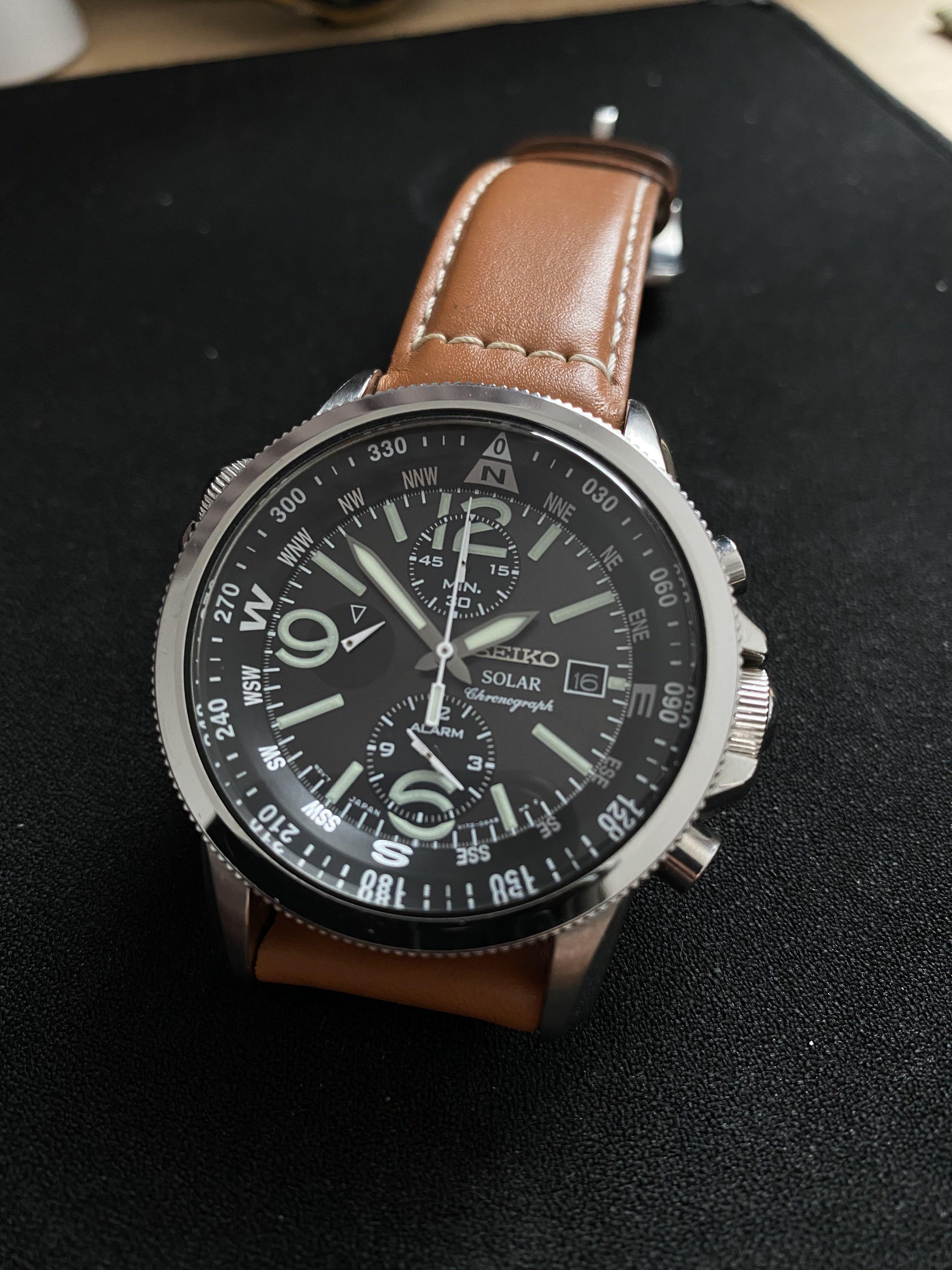 Seiko Chronograph Adventure Solar (Ref: SSC081), Men's Fashion, Watches &  Accessories, Watches on Carousell