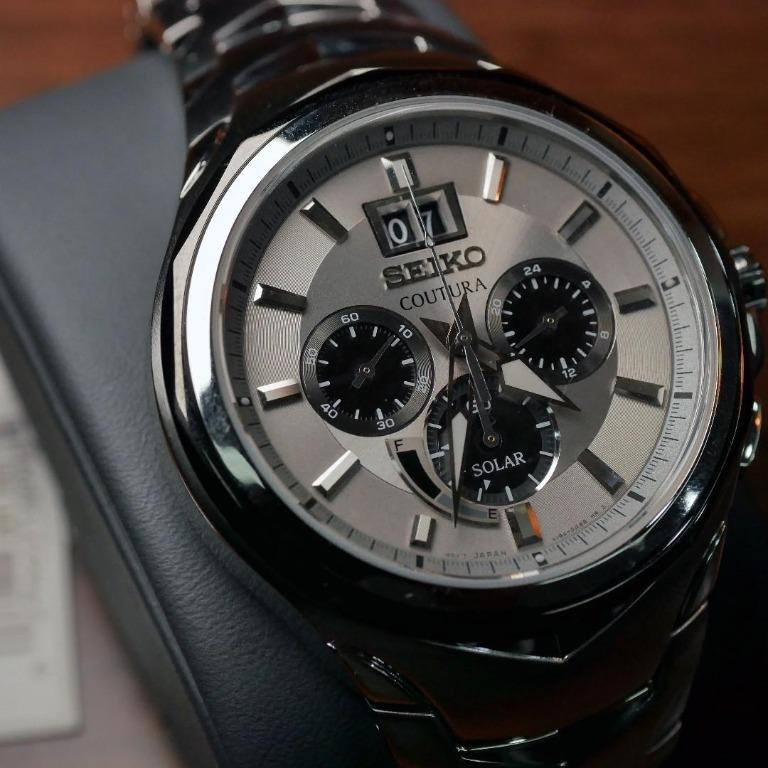 Seiko Solar Coutura Chronograph SSC627 Men s Fashion Watches