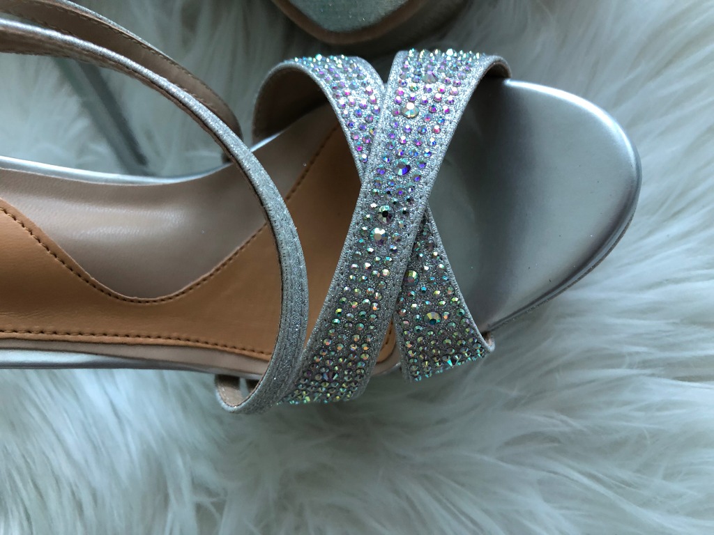 debenhams silver heels