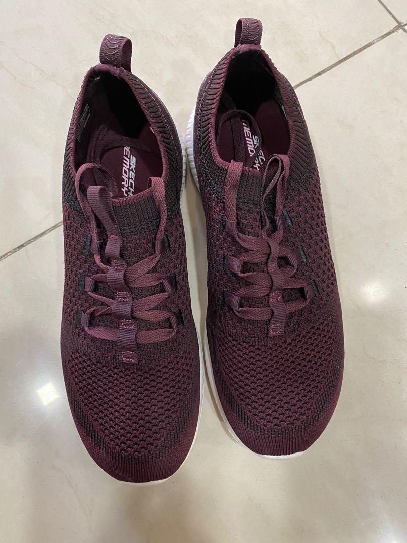 Dark hot sale purple skechers