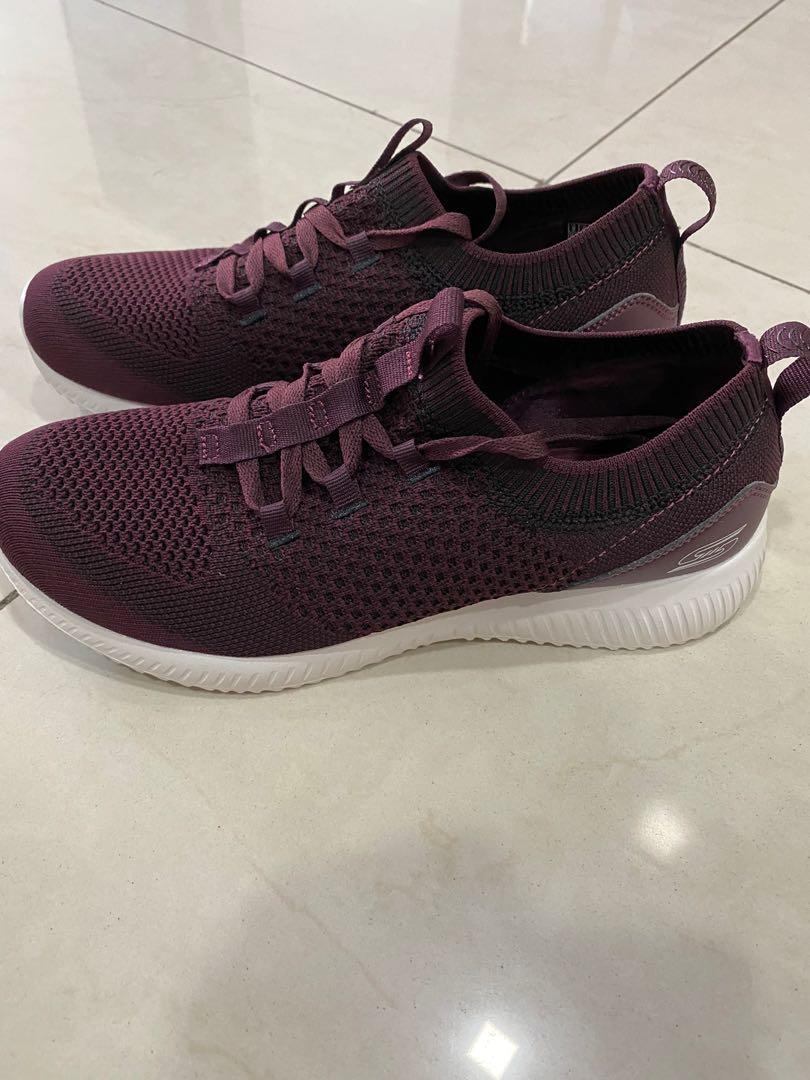 dark purple sneakers