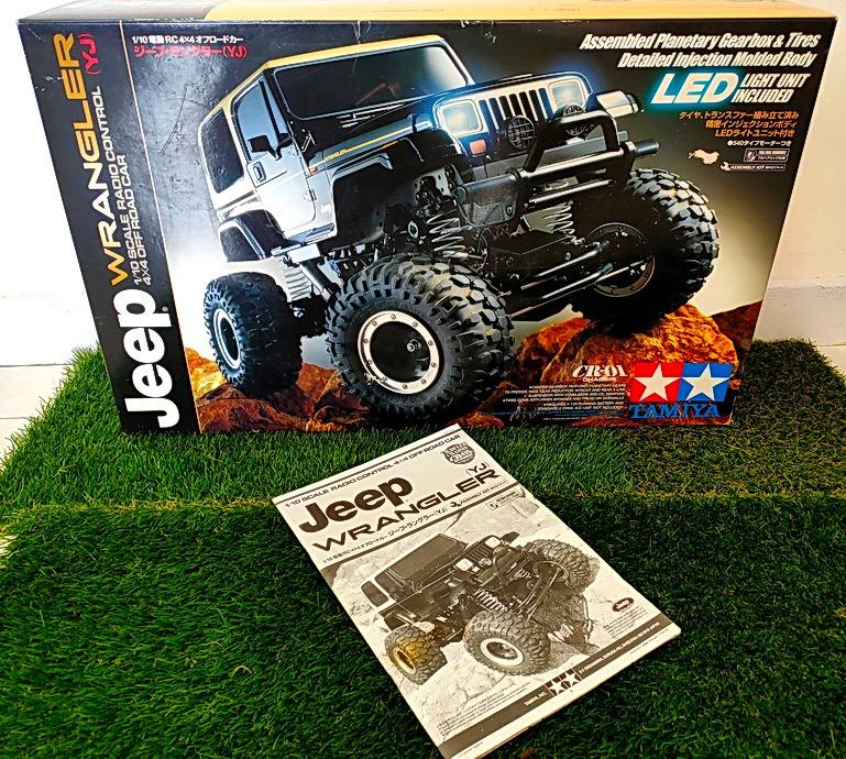 TAMIYA 1 10 Jeep Wrangler YJ CR 01 Crawler with LED rare kyosho